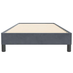 Boxspringbett Dunkelgrau 100x220 cm Samt