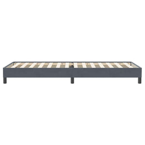 Boxspringbett Dunkelgrau 100x220 cm Samt