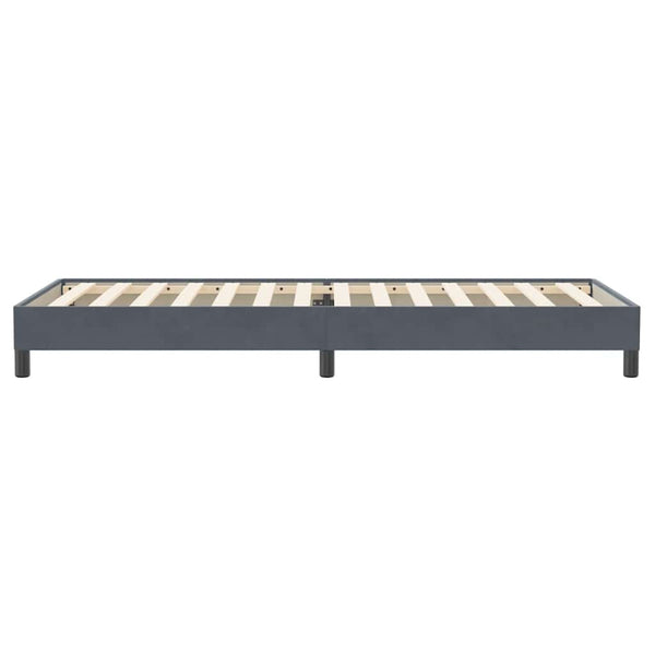 Boxspringbett Dunkelgrau 100x220 cm Samt