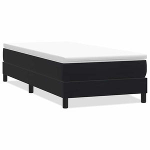 Boxspringbett Schwarz 100x220 cm Samt Ohne Matratze