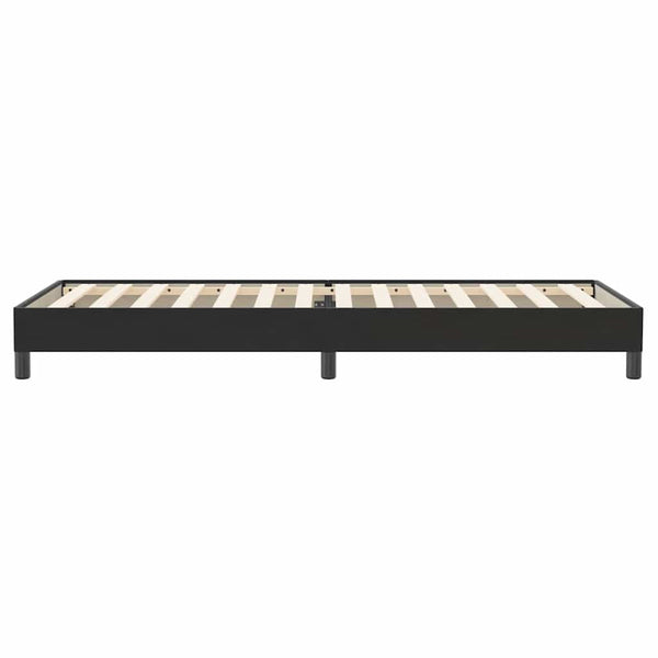 Boxspringbett Schwarz 100x220 cm Samt Ohne Matratze