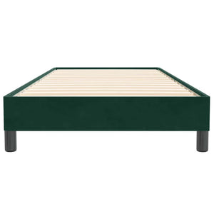 Boxspringbett Dunkelgrün 100x220 cm Samt