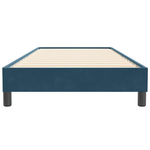 Boxspringbett Dunkelblau 100x220 cm Samt
