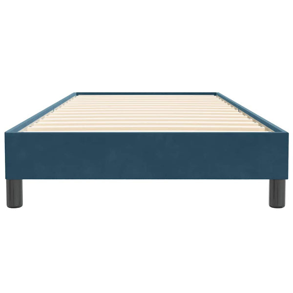 Boxspringbett Dunkelblau 100x220 cm Samt