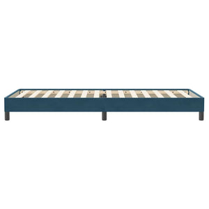 Boxspringbett Dunkelblau 100x220 cm Samt