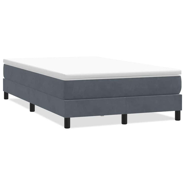 Boxspringbett Dunkelgrau 120x220 cm Samt