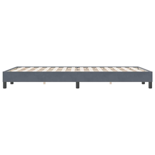 Boxspringbett Dunkelgrau 120x220 cm Samt