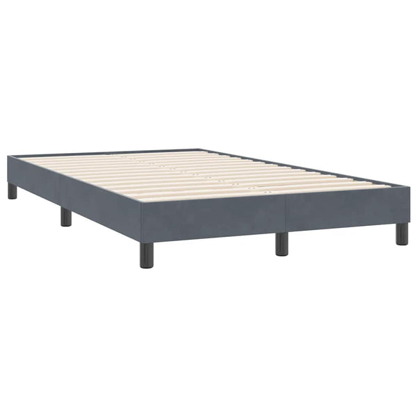 Boxspringbett Dunkelgrau 120x220 cm Samt