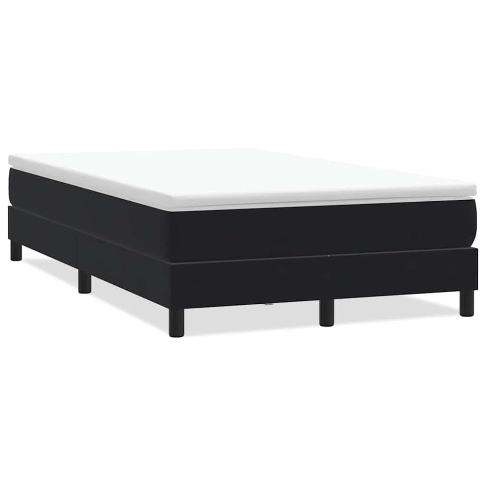 Boxspringbett Schwarz 120x220 cm Samt Ohne Matratze