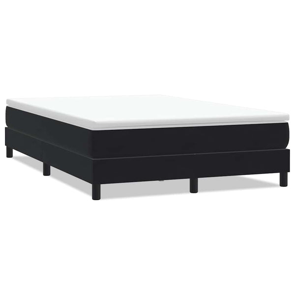vidaXL Box Spring Bed Frame without Mattress Black 140x220 cm Velvet