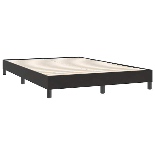 vidaXL Box Spring Bed Frame without Mattress Black 140x220 cm Velvet