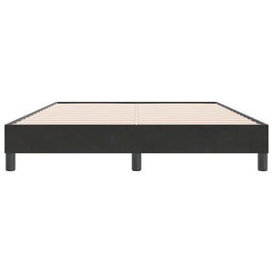 vidaXL Box Spring Bed Frame without Mattress Black 140x220 cm Velvet