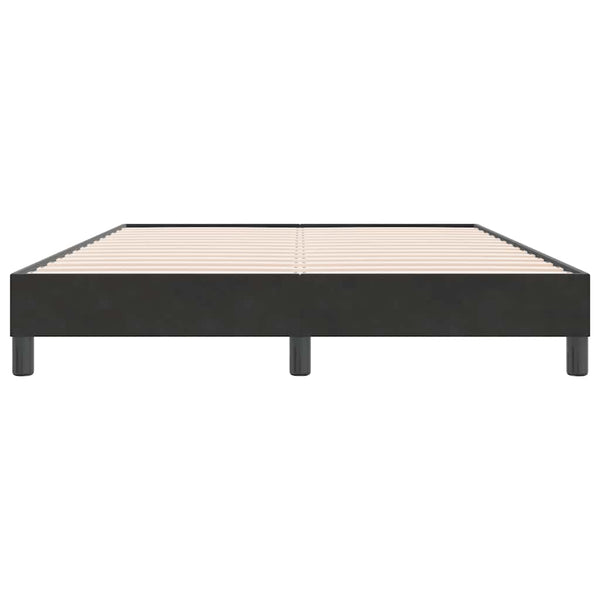 vidaXL Box Spring Bed Frame without Mattress Black 140x220 cm Velvet