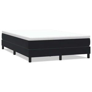 vidaXL Box Spring Bed Frame without Mattress Black 160x220 cm Velvet