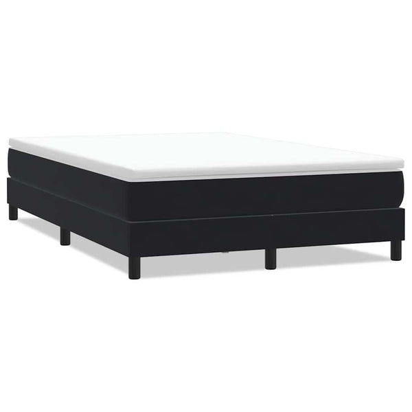 vidaXL Box Spring Bed Frame without Mattress Black 160x220 cm Velvet