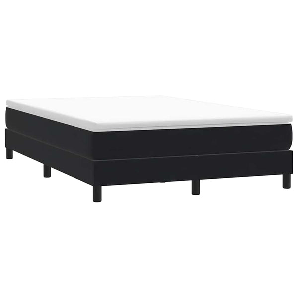 vidaXL Box Spring Bed Frame without Mattress Black 160x220 cm Velvet