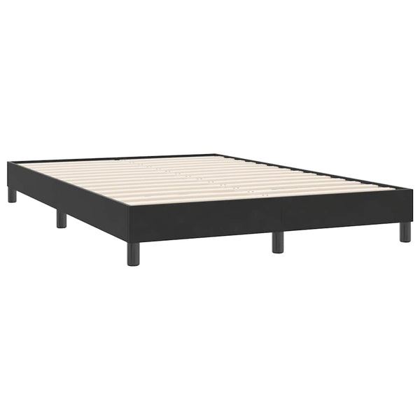 vidaXL Box Spring Bed Frame without Mattress Black 160x220 cm Velvet