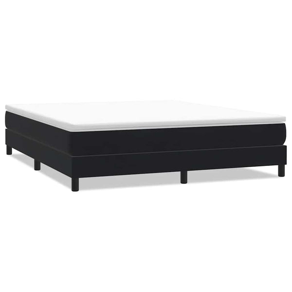 vidaXL Box Spring Bed Frame without Mattress Black 180x220 cm Velvet