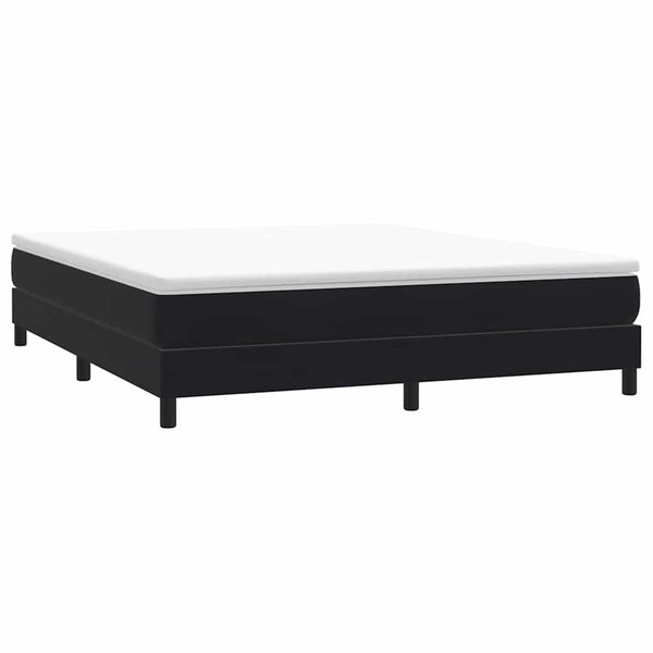vidaXL Box Spring Bed Frame without Mattress Black 180x220 cm Velvet