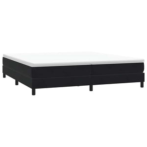 vidaXL Box Spring Bed Frame without Mattress Black 200x220 cm Velvet