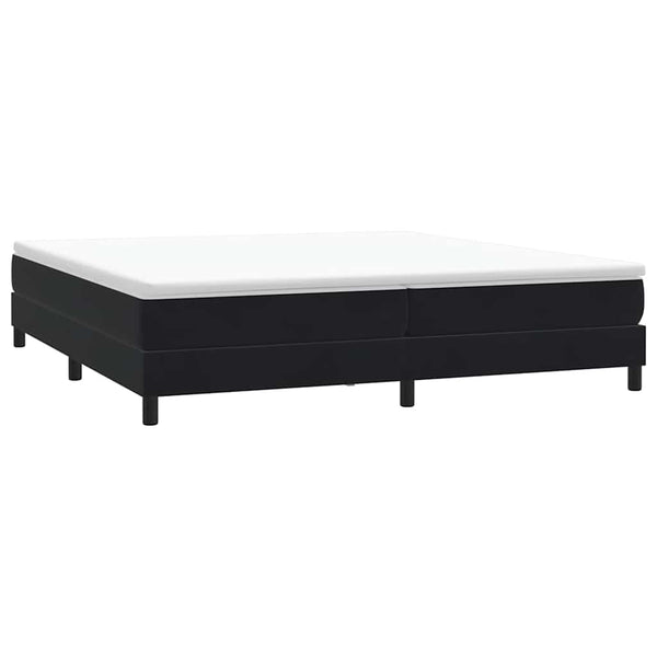 vidaXL Box Spring Bed Frame without Mattress Black 200x220 cm Velvet