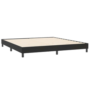 vidaXL Box Spring Bed Frame without Mattress Black 200x220 cm Velvet