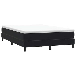 vidaXL Box Spring Bed with Mattress Black 160x210 cm Velvet