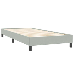 Boxspringbett mit Matratze Hellgrau 80x220 cm