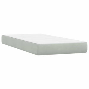 Boxspringbett mit Matratze Hellgrau 80x220 cm
