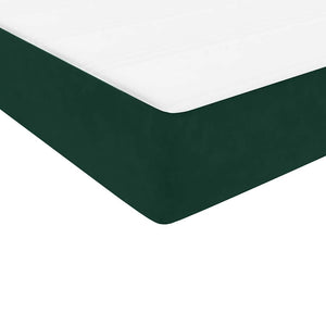 Boxspringbett Dunkelgrün 90x220 cm Samt