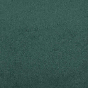 vidaXL Box Spring Bed with Mattress Dark Green 100x210 cm Velvet