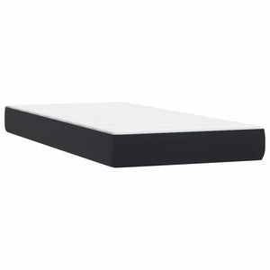 vidaXL Box Spring Bed with Mattress & LED Black 180x220 cm Velvet