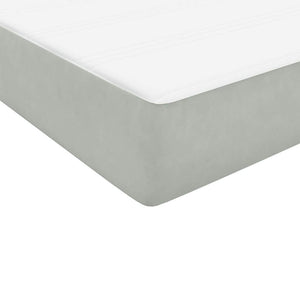 Boxspringbett mit Matratzen Hellgrau 180x210 cm