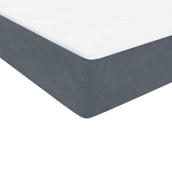 Boxspringbett Dunkelgrau 180x210 cm Samt