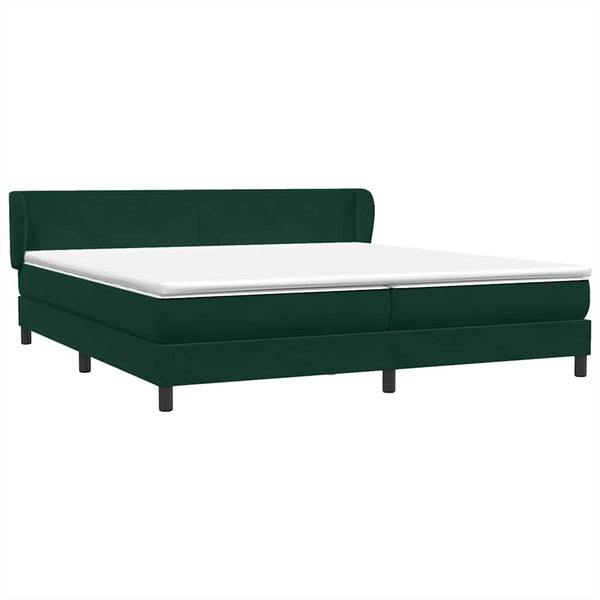 Boxspringbett Dunkelgrün 180x210 cm Samt