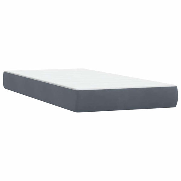 Boxspringbett Dunkelgrau 180x220 cm Samt
