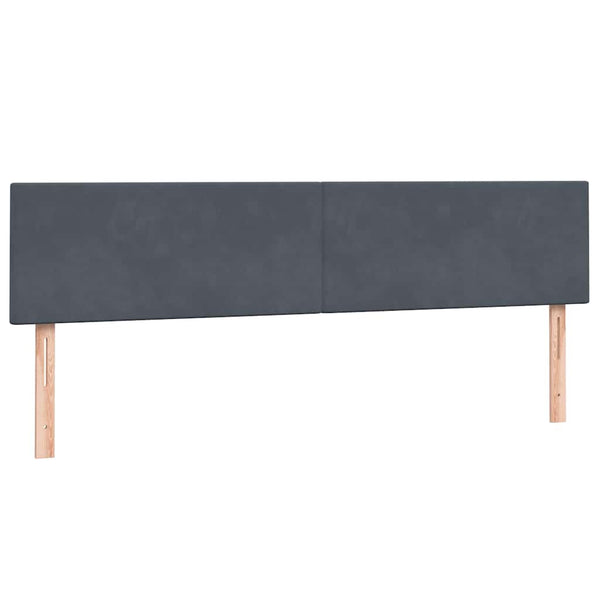 Boxspringbett Dunkelgrau 180x220 cm Samt