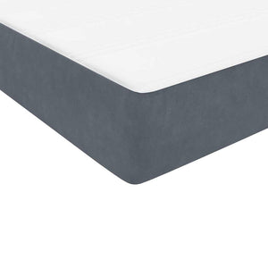 Boxspringbett Dunkelgrau 180x220 cm Samt