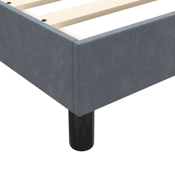 Boxspringbett Dunkelgrau 180x220 cm Samt
