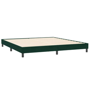 Boxspringbett Dunkelgrün 180x220 cm Samt