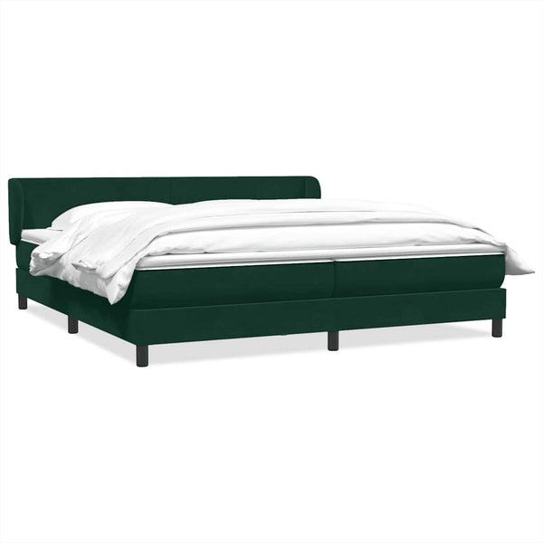 Boxspringbett Dunkelgrün 180x220 cm Samt