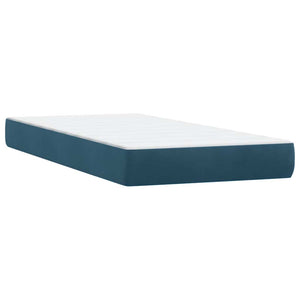 Boxspringbett Dunkelblau 180x220 cm Samt