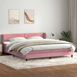 Boxspringbett Rosa Samt 180x220 cm