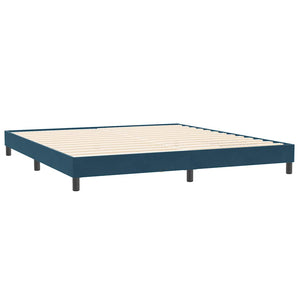 Boxspringbett Dunkelblau 200x220 cm Samt