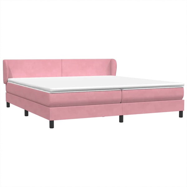 Boxspringbett Rosa 200x220 cm Samt mit Matratze