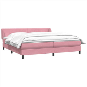 Boxspringbett Rosa 200x220 cm Samt mit Matratze