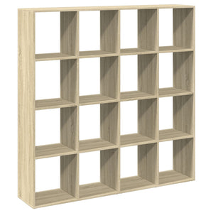 vidaXL Bookcase Sonoma Oak 137.5x29x137.5 cm Engineered Wood