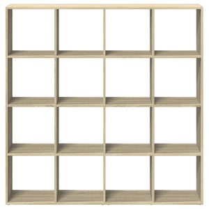 vidaXL Bookcase Sonoma Oak 137.5x29x137.5 cm Engineered Wood