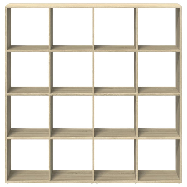 vidaXL Bookcase Sonoma Oak 137.5x29x137.5 cm Engineered Wood