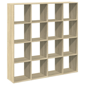 vidaXL Bookcase Sonoma Oak 137.5x29x137.5 cm Engineered Wood